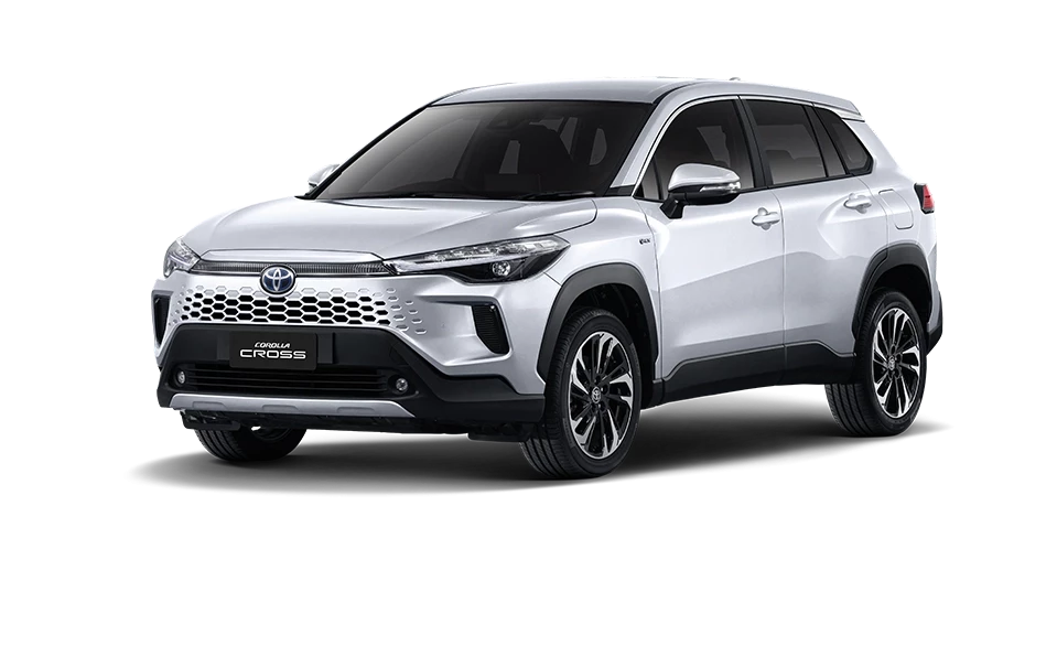 Corolla Cross สี Platinum White Pearl รุ่น HEV Premium