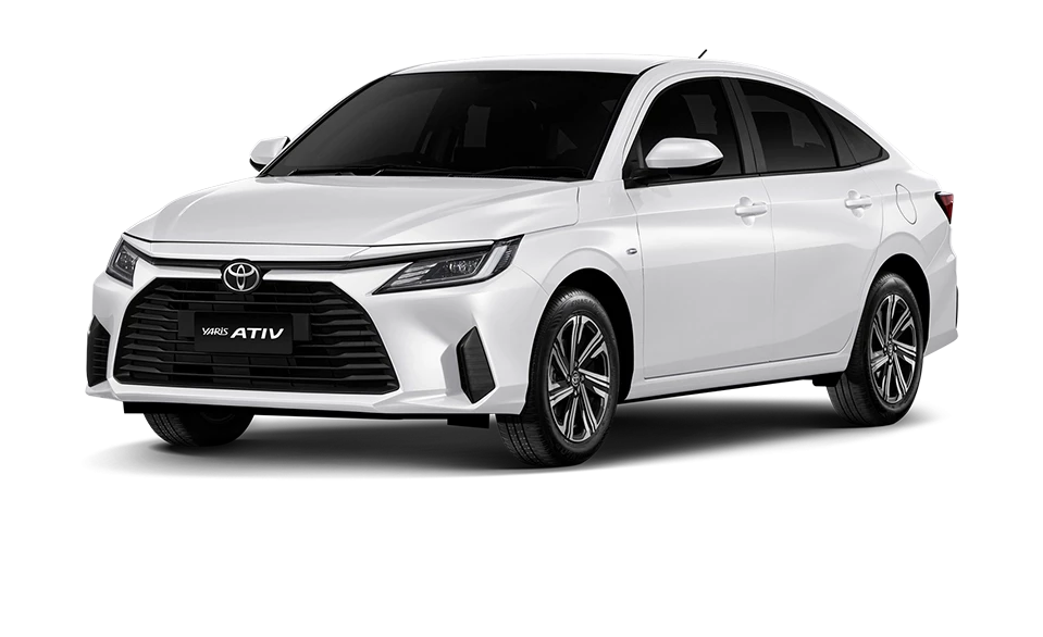 Yaris ATIV สี Super White II รุ่น Sport