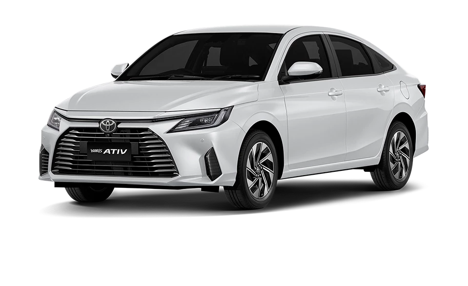 Yaris ATIV สี Platinum White Pearl รุ่น HEV Premium