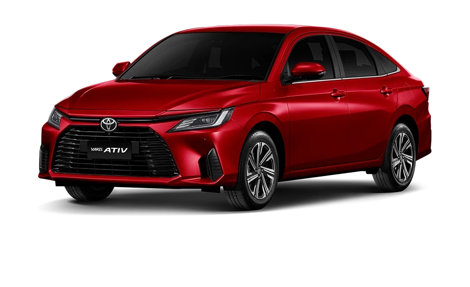 Yaris ATIV สี Red Mica Metallic รุ่น Premium
