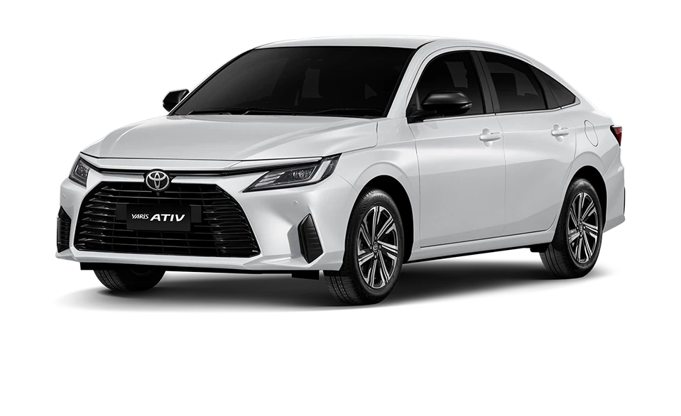 Yaris ATIV สี Platinum White Pearl รุ่น Premium Luxury