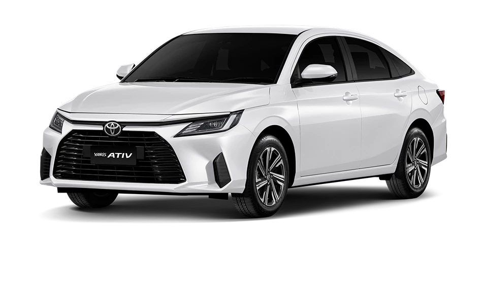 Yaris ATIV สี Super White II รุ่น Smart