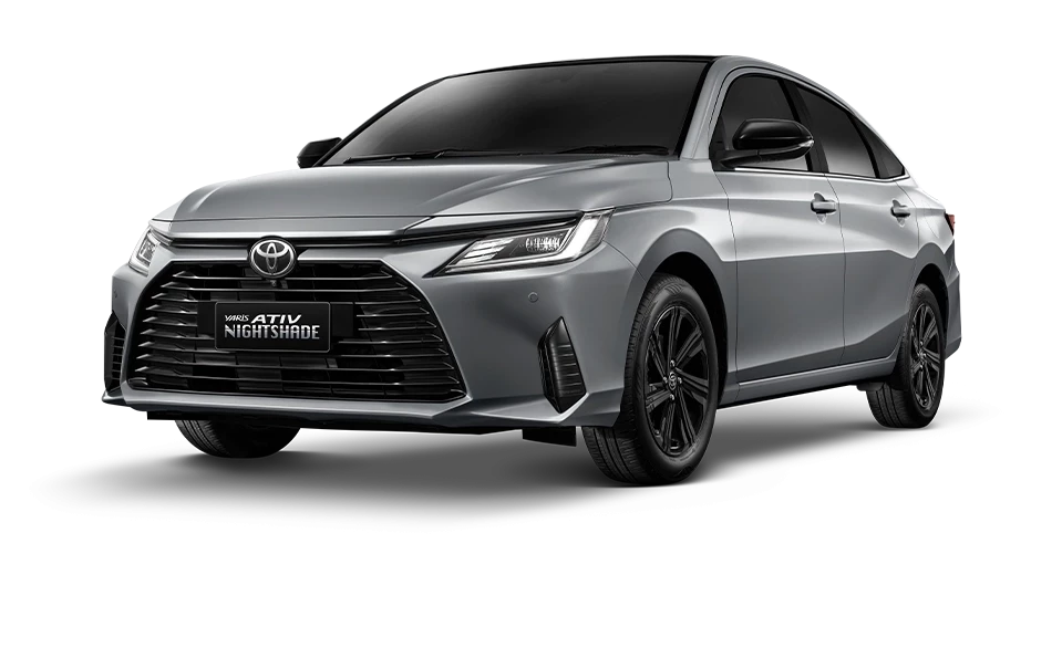 Yaris ATIV สี Cement Gray Metallic / Black Roof รุ่น NIGHTSHADE