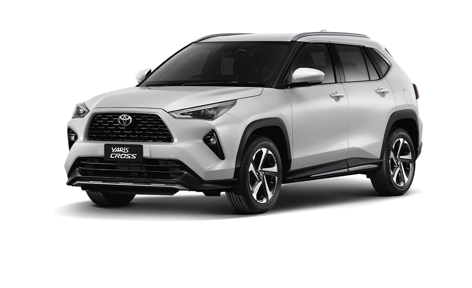 Yaris Cross สี Platinum White Pearl รุ่น HEV Premium