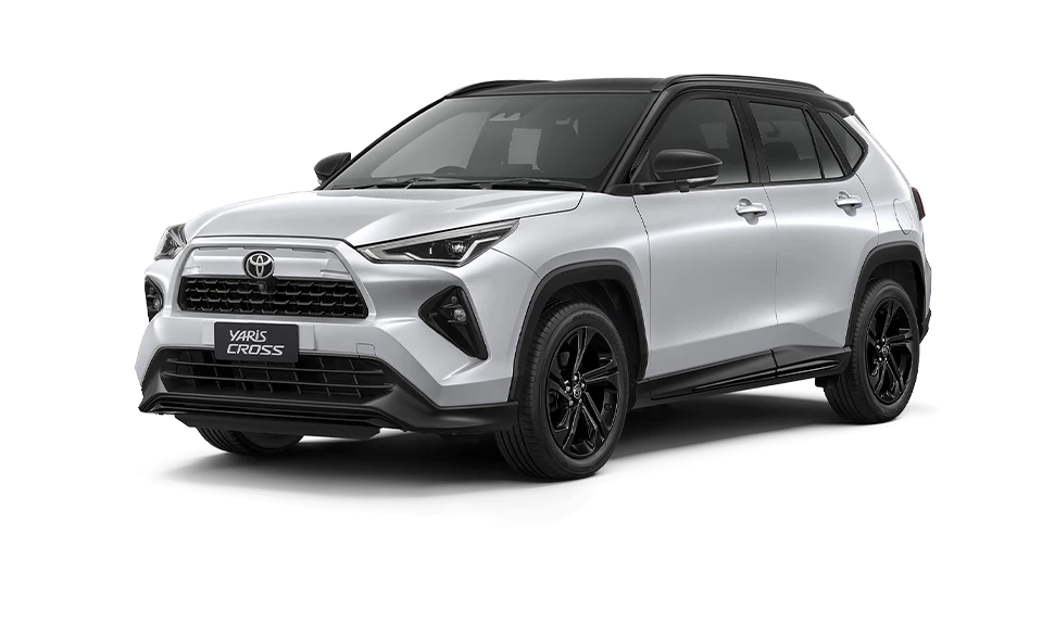 Yaris Cross สี Platinum White Pearl / Black Roof รุ่น NIGHTSHADE