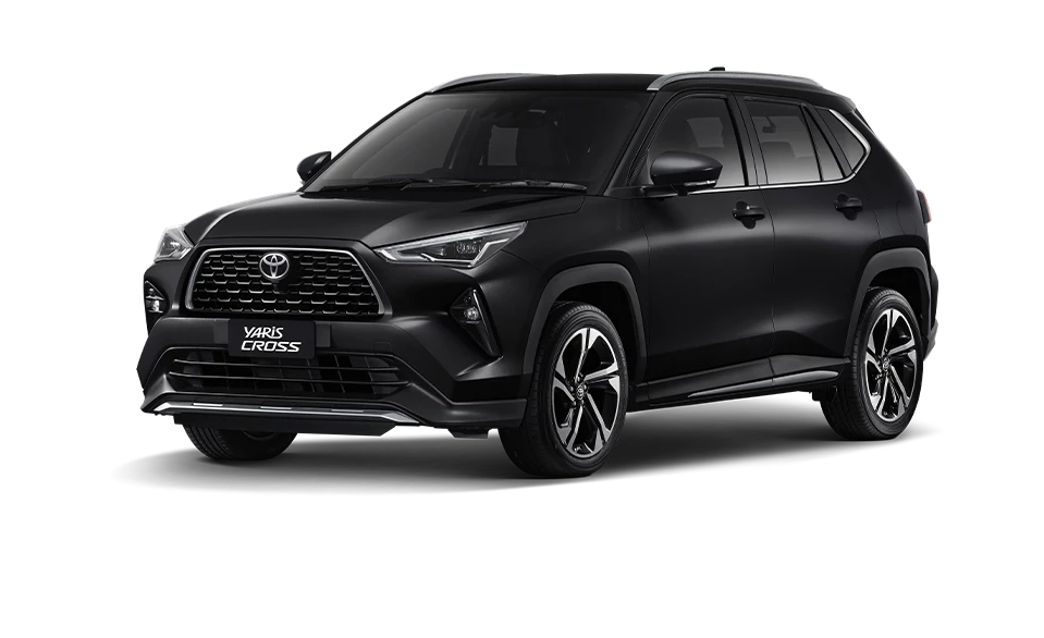 Yaris Cross สี Attitude Black Mica รุ่น HEV Premium Luxury