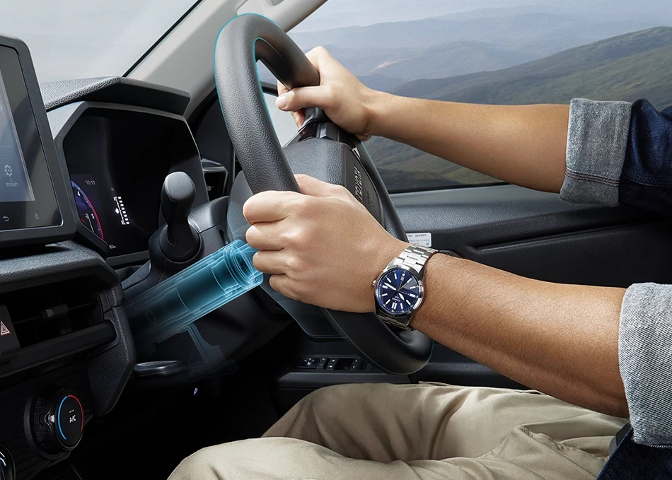 Hilux Travo Standard Cab 4TREX: The larger steering shaft provides sharper control,
enhanced responsiveness, and reduced vibration while driving.