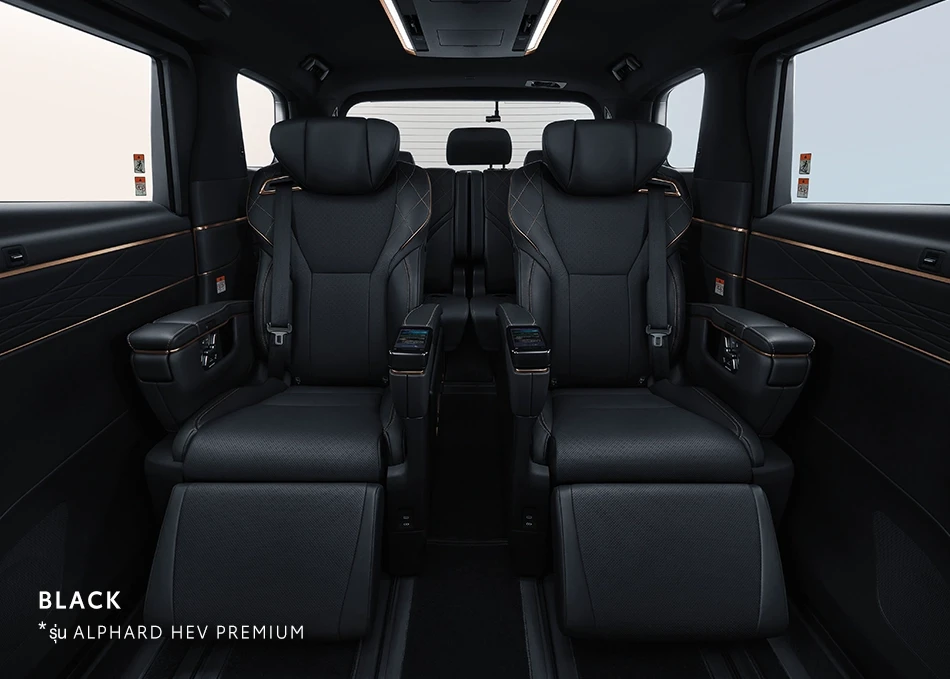 Alphard: ภายในสี BLACK