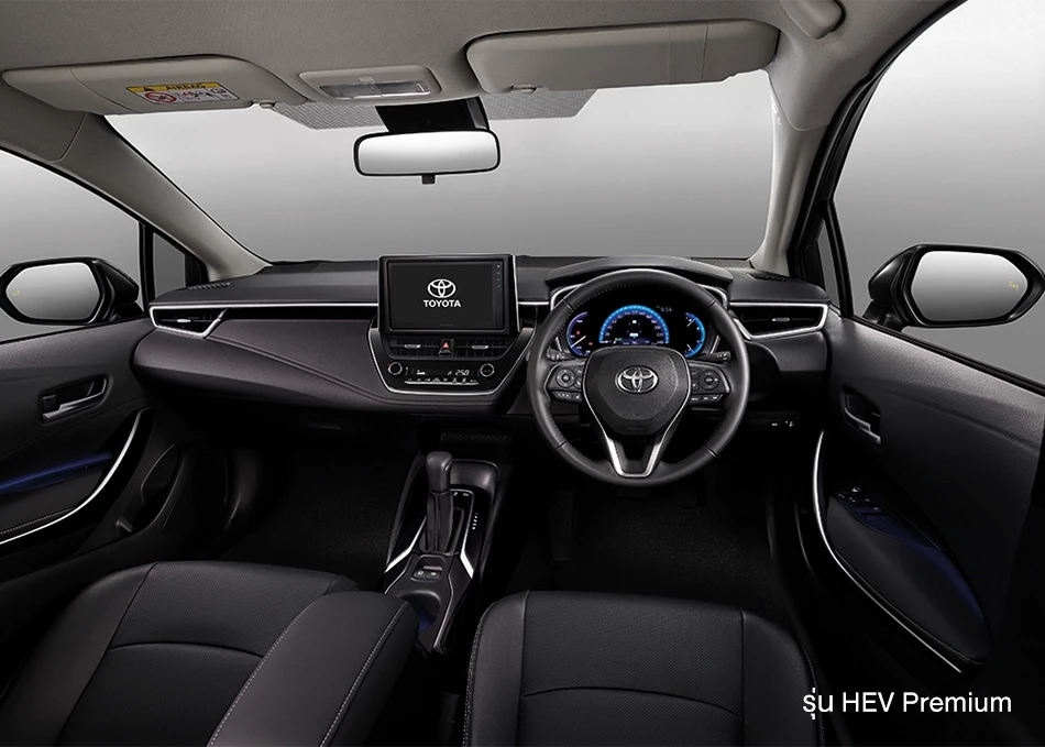 Corolla Altis: Black interior HEV Premium