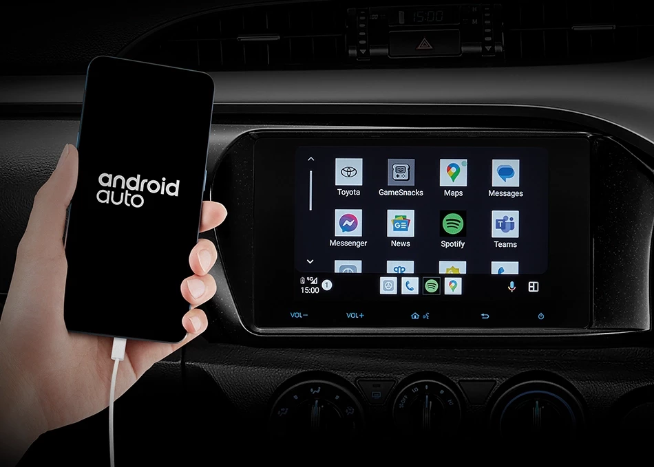 Hilux Revo Z Edition: หน้าจอสัมผัส 8 นิ้ว
รองรับ Apple CarPlay และ Android Auto