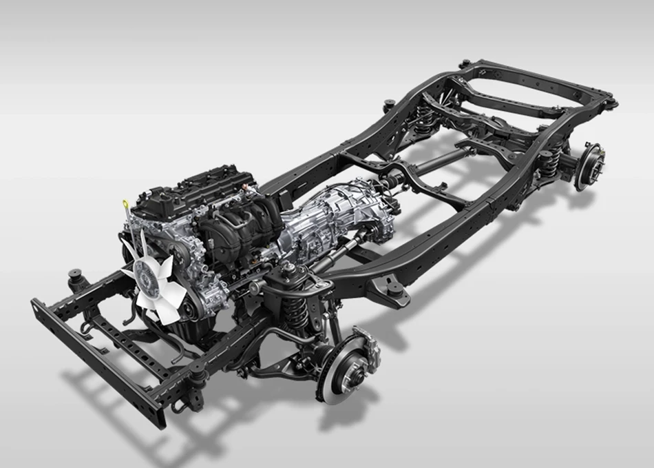 Land Cruiser FJ: แชสซีส์ฐานล้อสั้น เพิ่มความคล่องตัวด้วยวงเลี้ยวแคบ ควบคุมมั่นใจ แข็งแกร่งทนทานพร้อมลุย