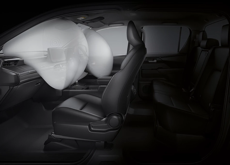 Hilux Travo Standard Cab 4TREX: SRS Airbags
Front airbags / Driver’s knee airbag