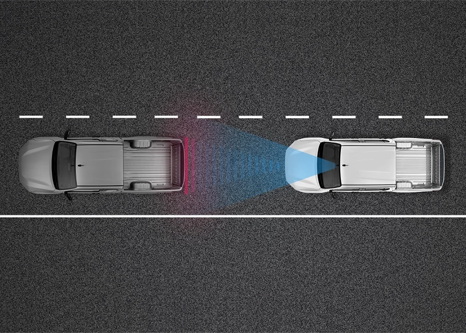 Hilux Travo-e: Pre-Collision System
ระบบความปลอดภัยก่อนการชน