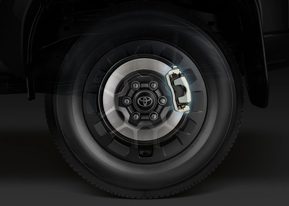Hilux Travo Prerunner & 4TREX: Rear Disc Brakes ดิสก์เบรกหลัง ให้การเบรกตอบสนอง รวดเร็วแม่นยำขึ้น