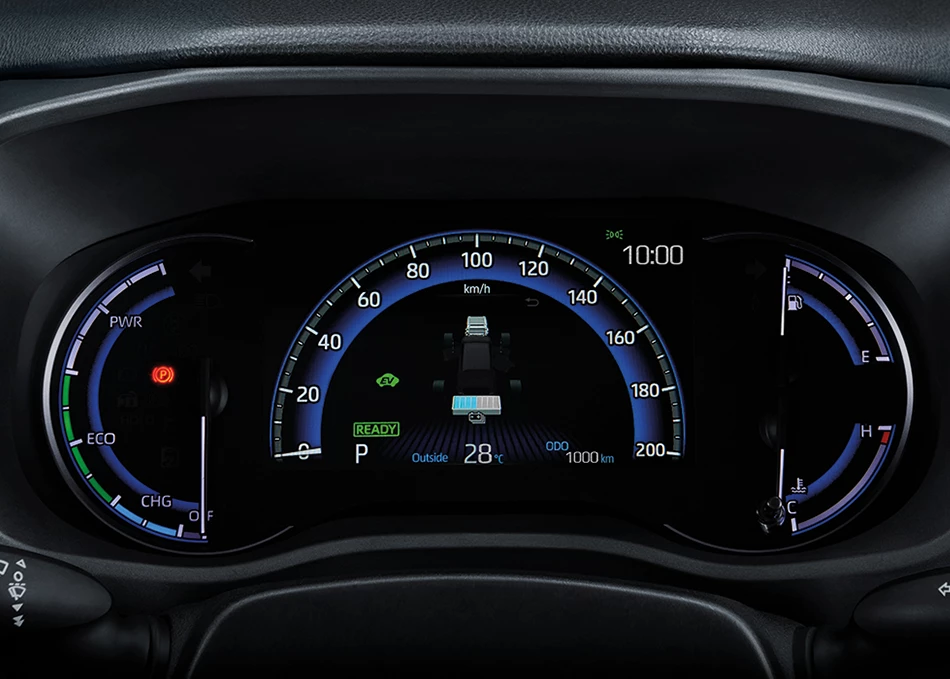 Innova Zenix: หน้าจอแสดงผลข้อมูลผู้ขับขี่แบบจอสี TFT ขนาด 7 นิ้ว
พร้อมมาตรวัดแบบ Digital