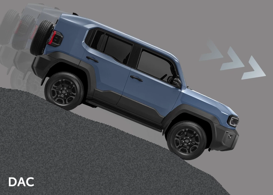 Land Cruiser FJ: ระบบควบคุมความเร็วขณะลงทางลาดชัน (DAC)