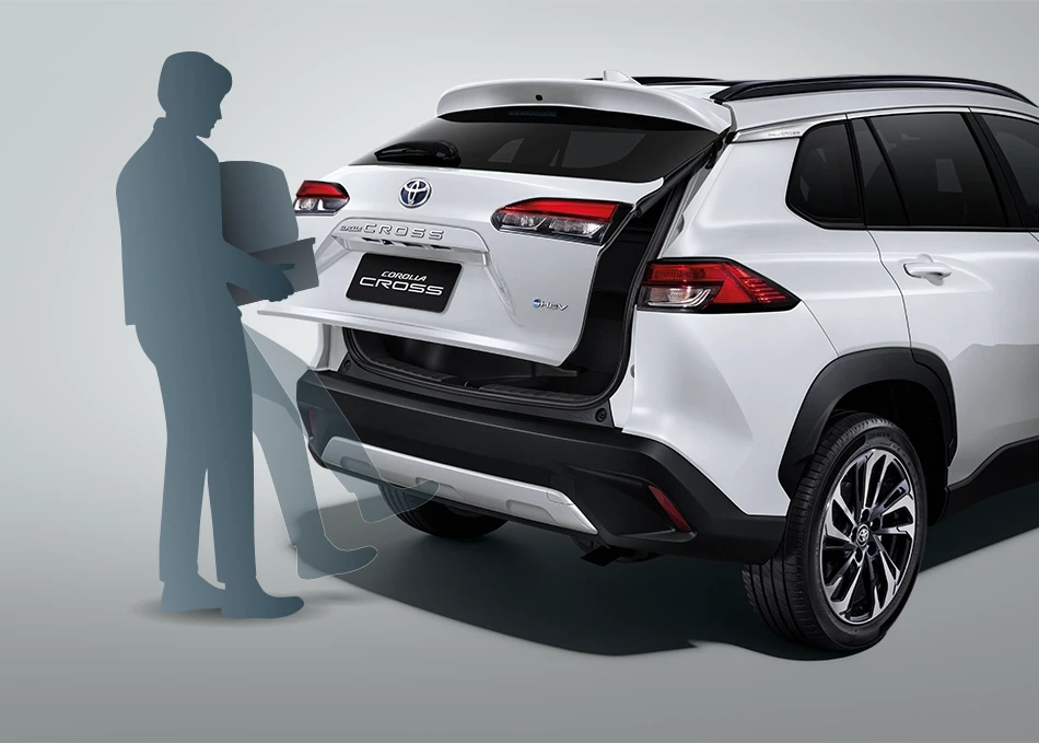 Corolla Cross: KICK-ACTIVATED POWER BACK DOOR
