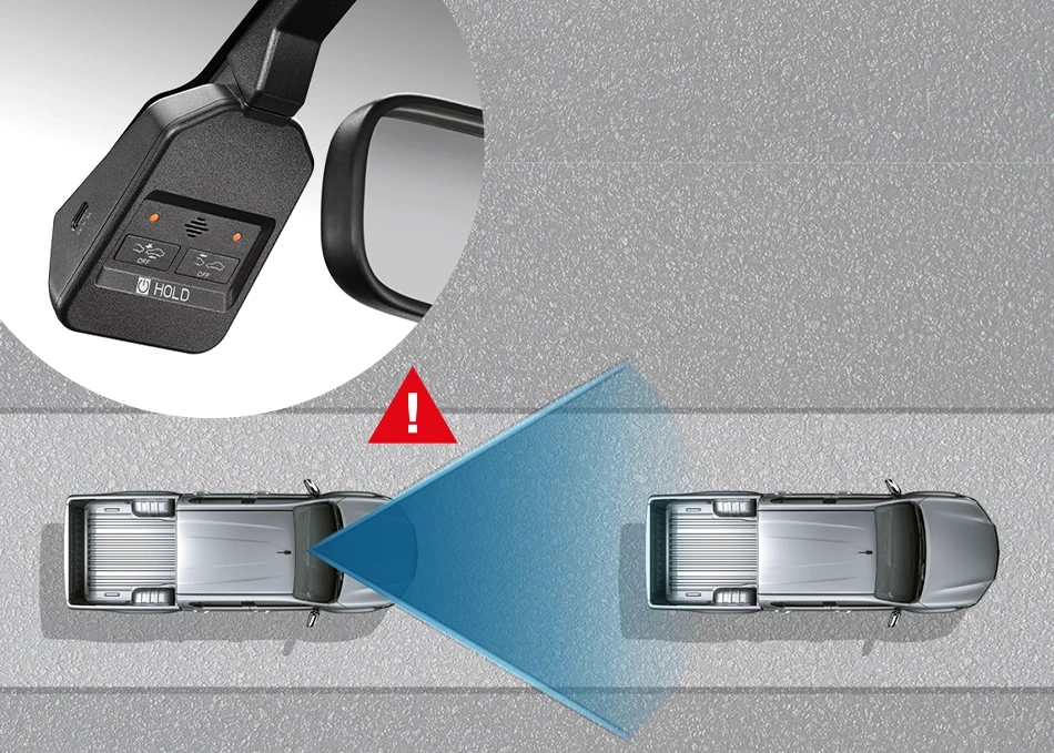 Hilux Revo Z Edition: ระบบแจ้งเตือนก่อนการชนด้านหน้า FCW (Forward Collision Warning) และ
ระบบช่วยเตือนเมื่อรถคันหน้าเคลื่อนตัว TMN (Traffic Movement Notification)
ระบบส่งสัญญาณเตือนด้วยเสียงและไฟแสดงสถานะ เพื่อให้ผู้ขับขี่รับรู้ และตอบสนองได้ทันท่วงที