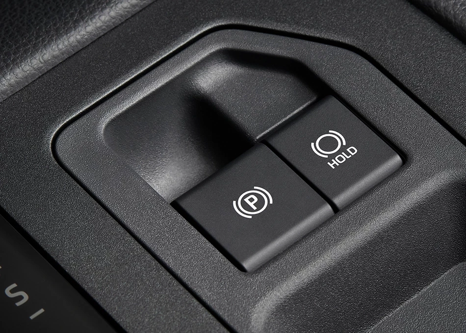 Hilux Travo Prerunner & 4TREX: Electric Parking Brake (EPB) ระบบเบรกมือไฟฟ้า พร้อมระบบหน่วงเบรกอัตโนมัติ (Auto Brake Hold)