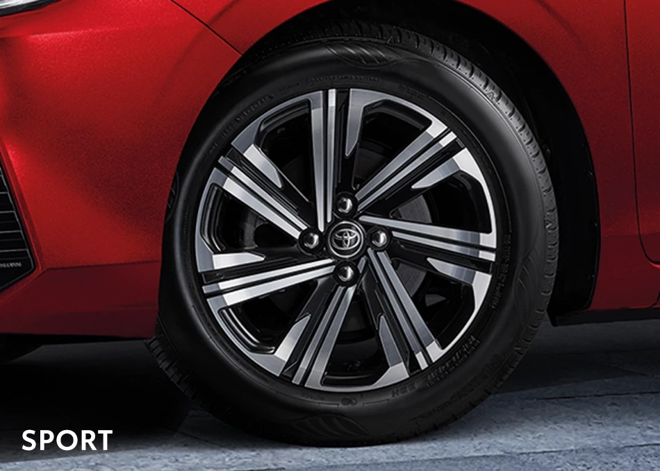 Yaris ATIV: ล้ออัลลอยขนาด 16 นิ้ว