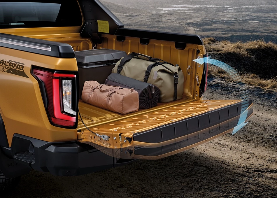 Hilux Travo Overland: ระบบช่วยผ่อนแรงฝาท้ายกระบะ เปิด-ปิดง่าย