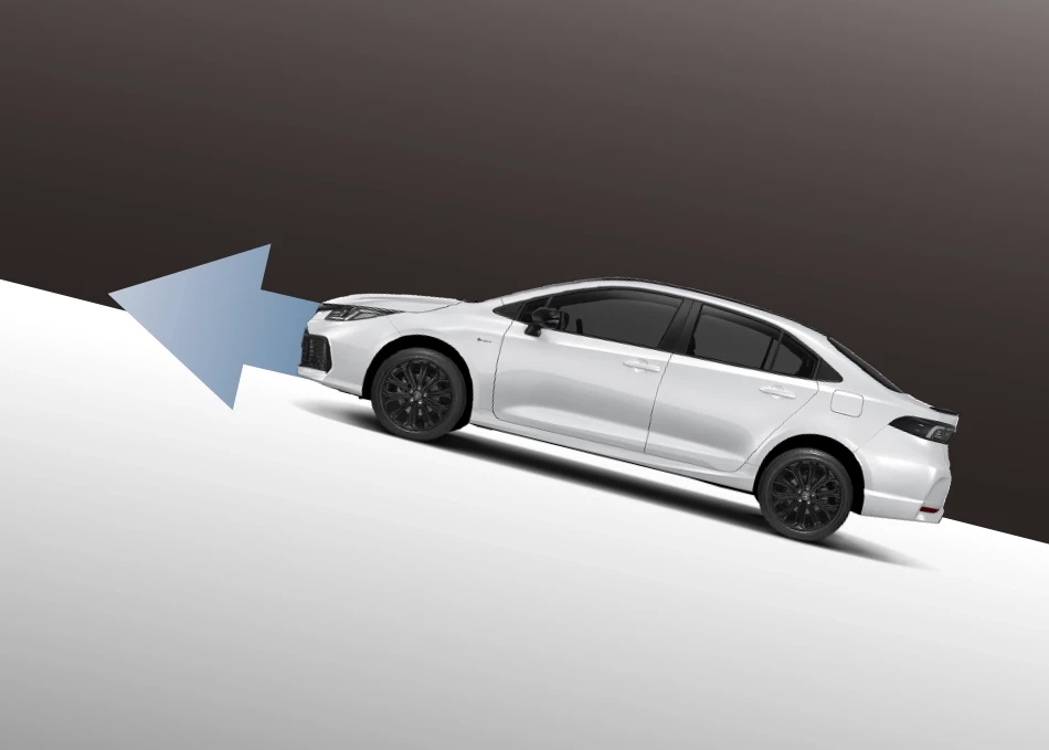 Corolla Altis: ระบบช่วยการออกตัวบนทางลาดชัน HAC (Hill-start Assist Control)