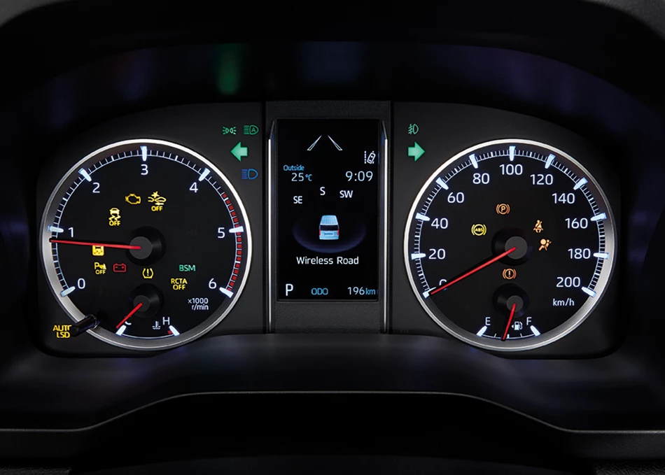 Majesty: มาตรวัดเรืองแสงแบบ Optitron พร้อมหน้าจอแสดงข้อมูลการขับขี่ MID