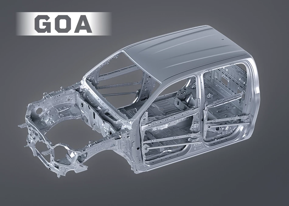 Hilux Travo-e: โครงสร้างตัวถังนิรภัย GOA ช่วยดูดซับแรงกระแทกรอบด้านได้ดีเยี่ยม