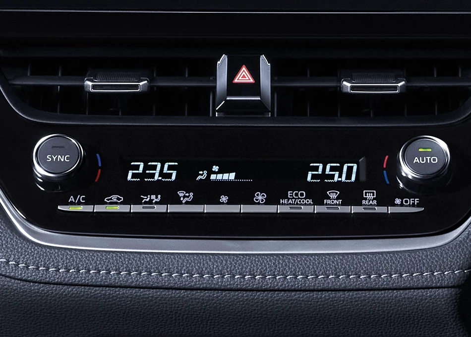 Corolla Cross GR Sport: DUAL-ZONE AIR CONDITIONER